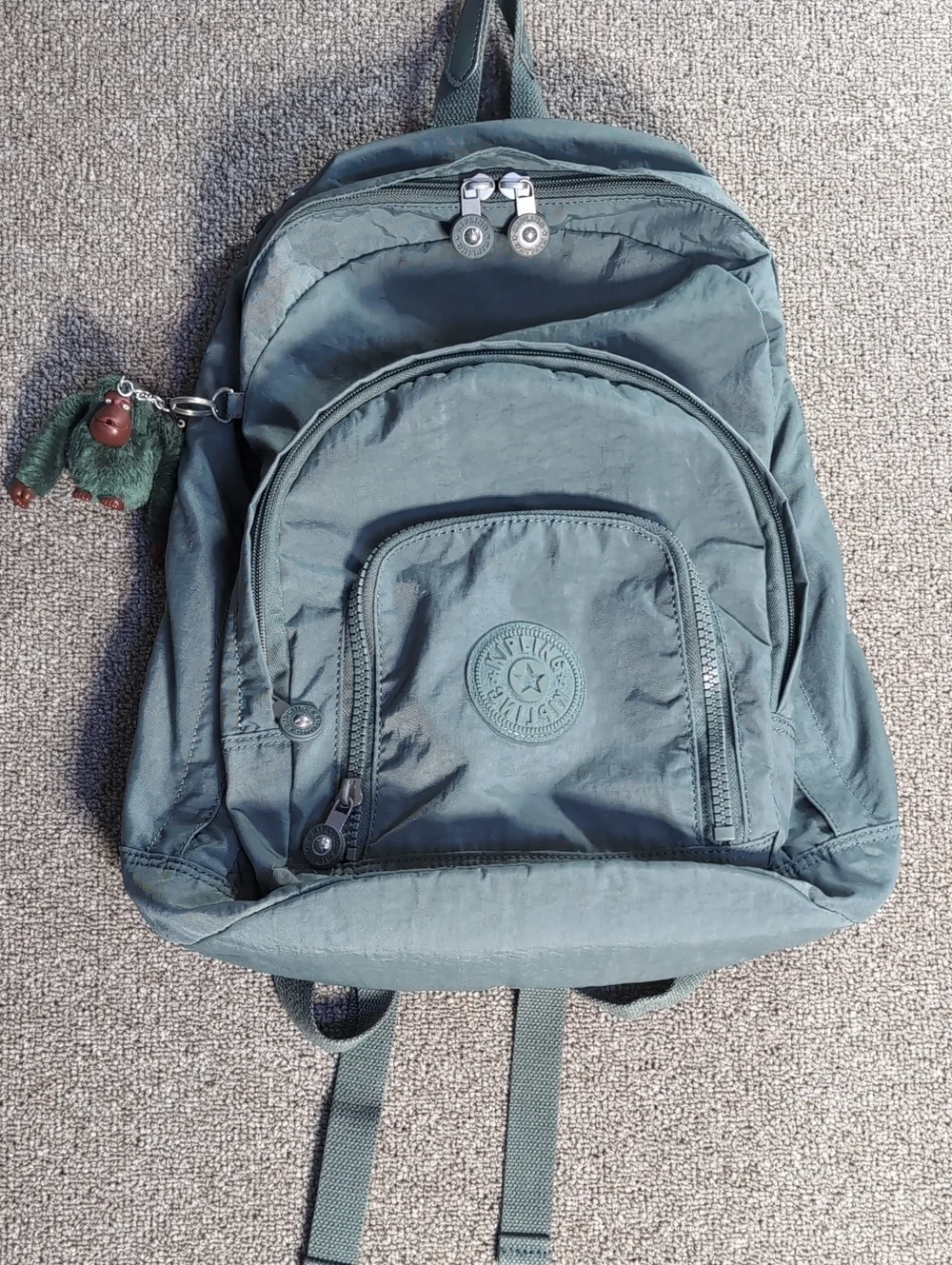 Kipling Harper Expanding Backpack / Light Aloe Tonal